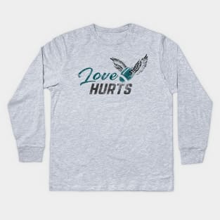 Love Hurts Desing for Eagle Kids Long Sleeve T-Shirt